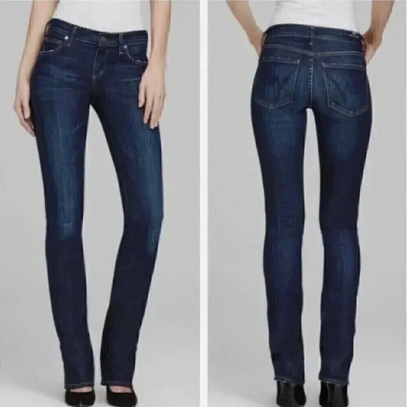 Citizens of Humanity Elson Womens 29 8 Medium Rise Straight Jeans Blue Stretch - Picture 12 of 12